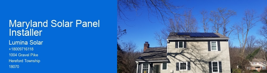 Maryland Solar Panel Installer