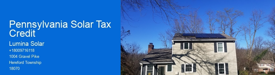 Pennsylvania Solar Tax Credit