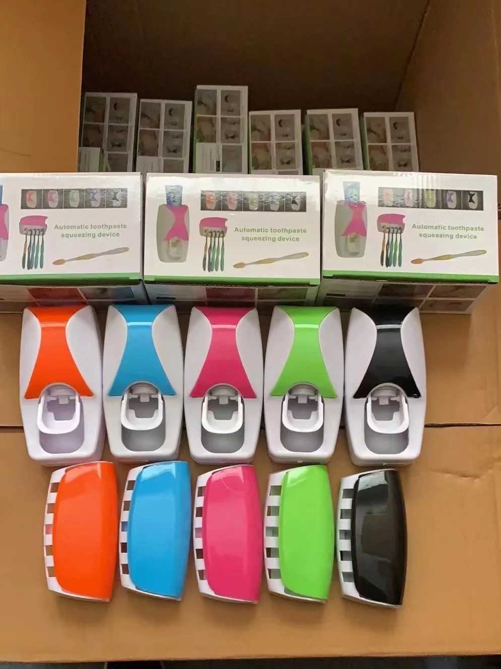 Toothpaste & brush holder