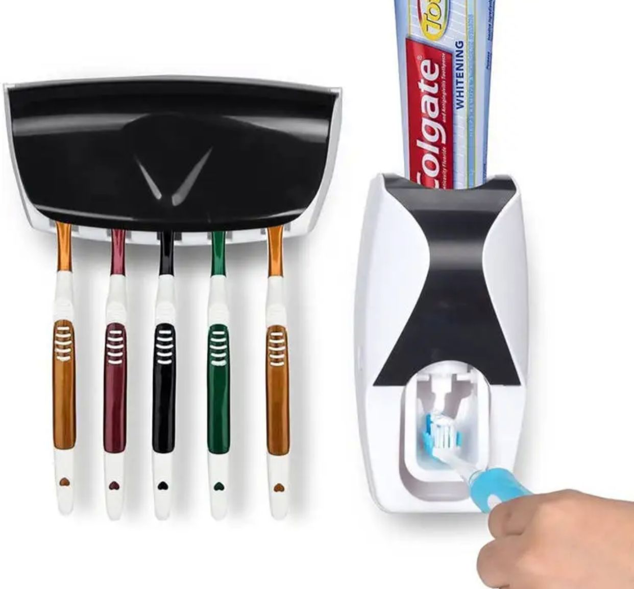 Toothpaste & brush holder