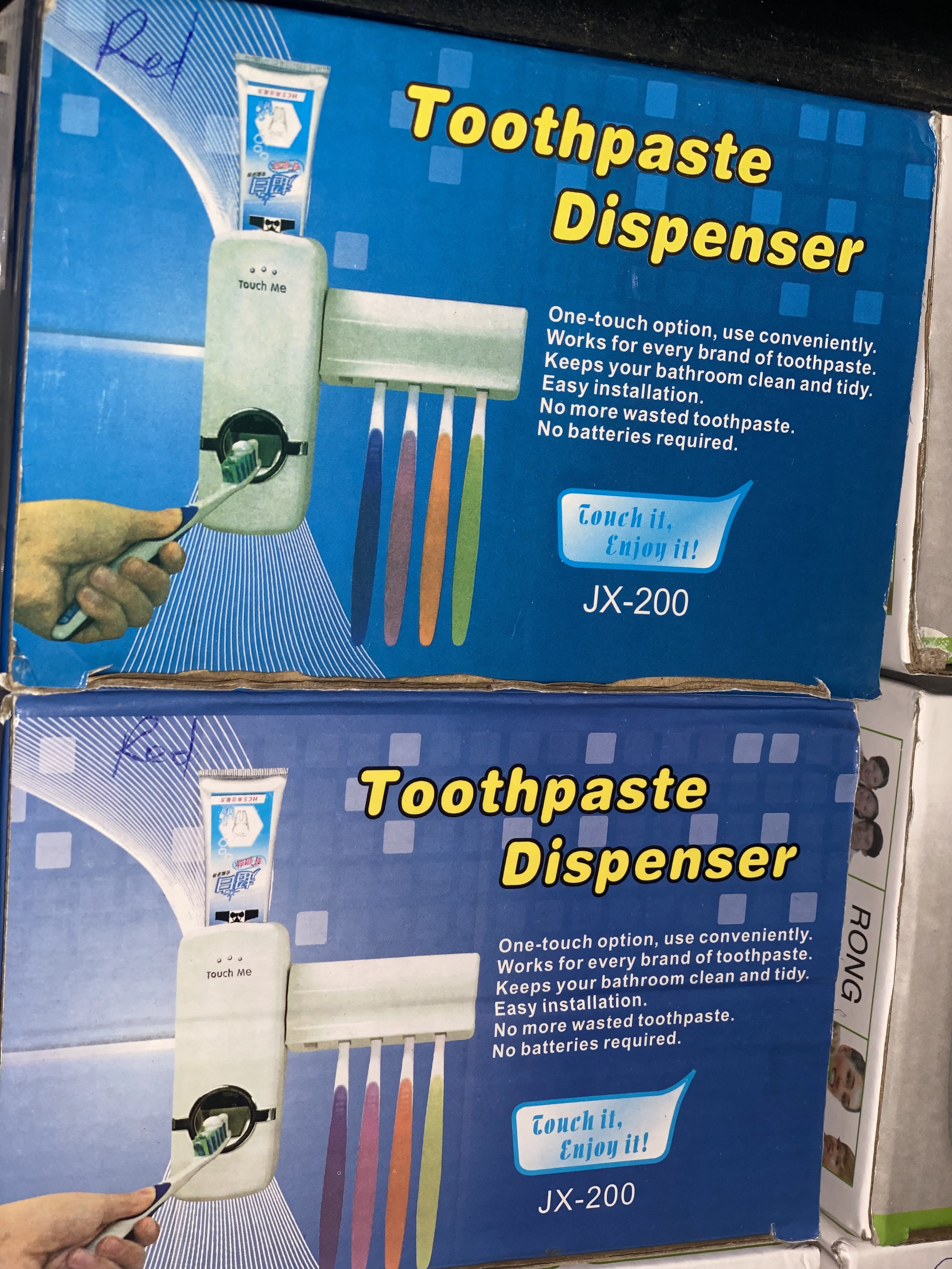 Toothpaste & brush holder