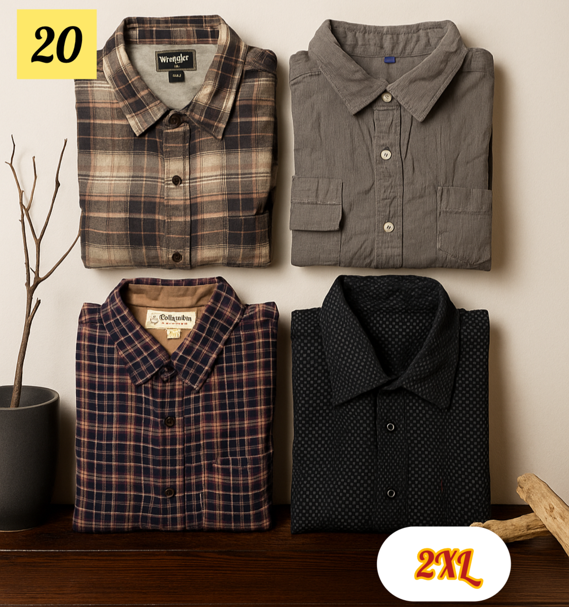 Check and Deam Thrift Shirt