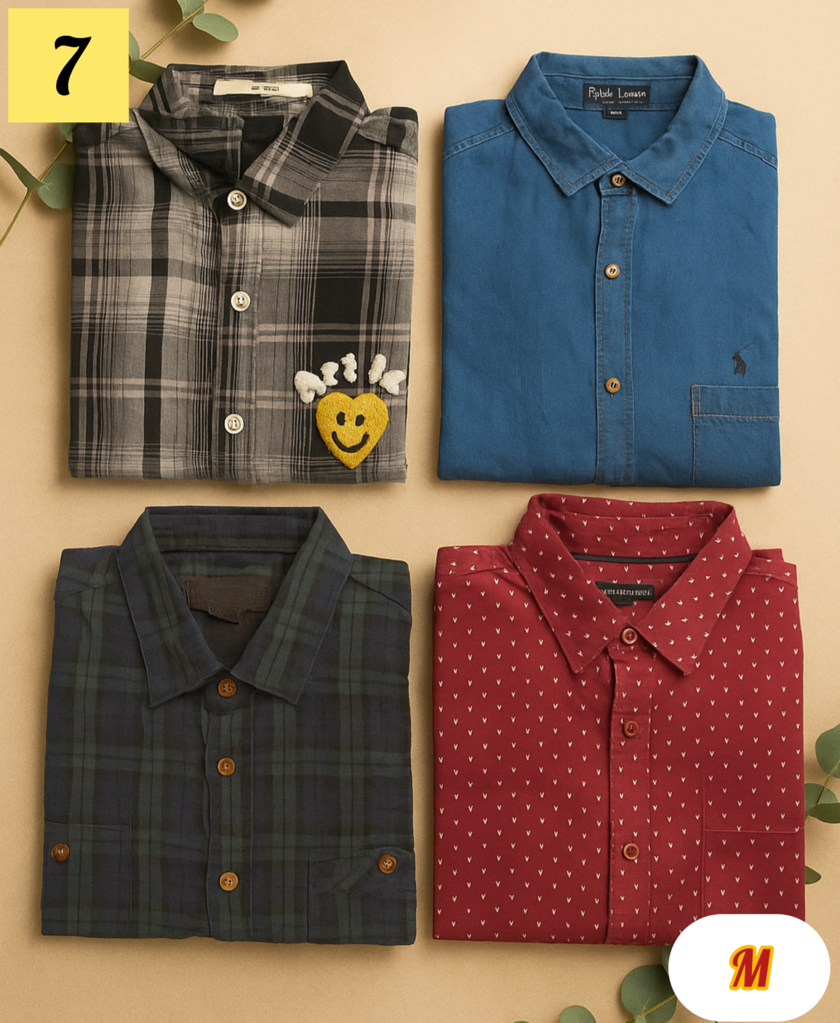 Check and Deam Thrift Shirt