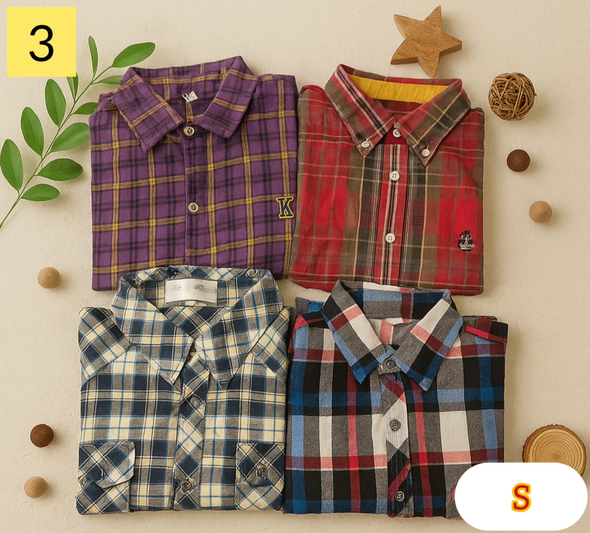 Check and Deam Thrift Shirt