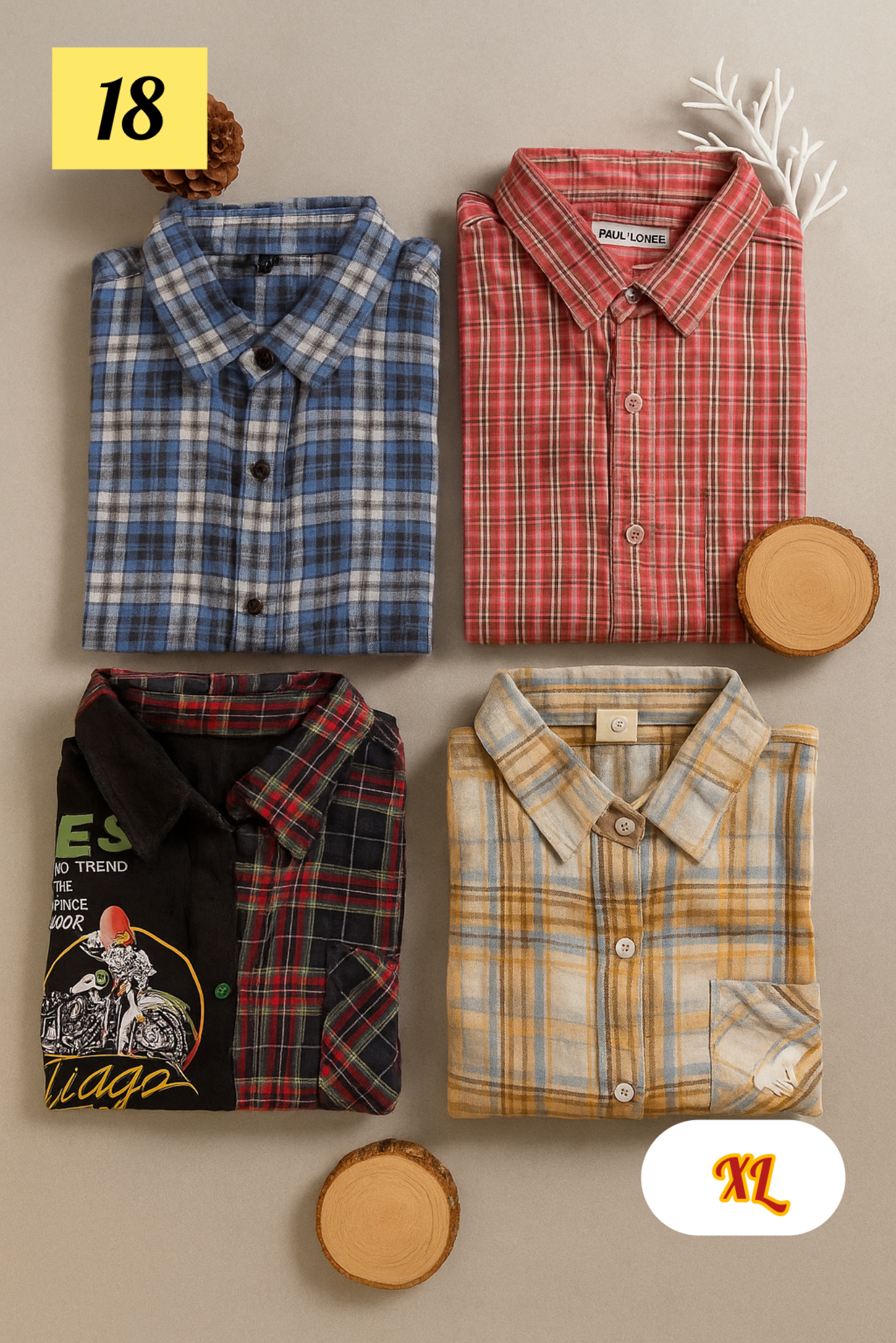 Check and Deam Thrift Shirt