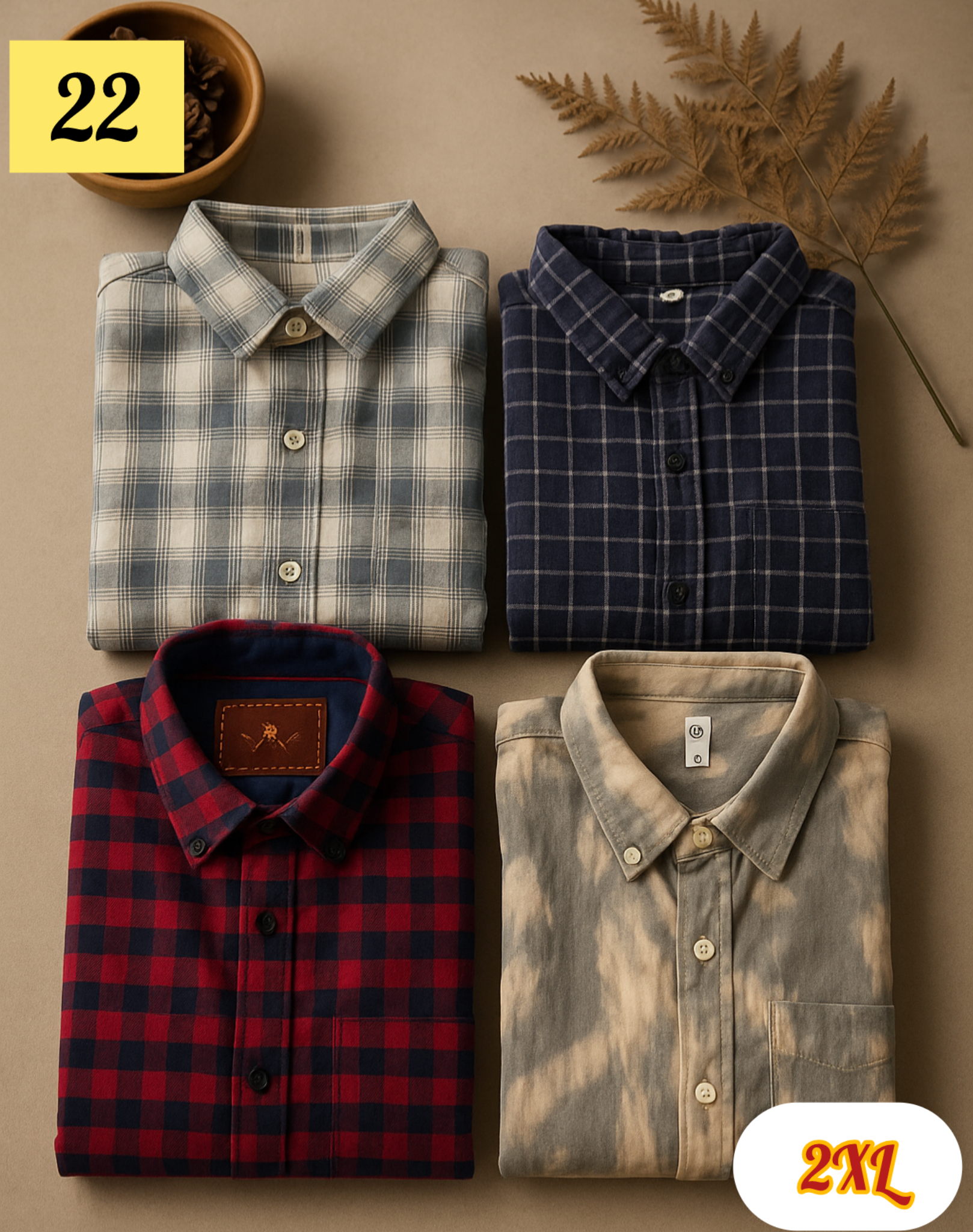 Check and Deam Thrift Shirt