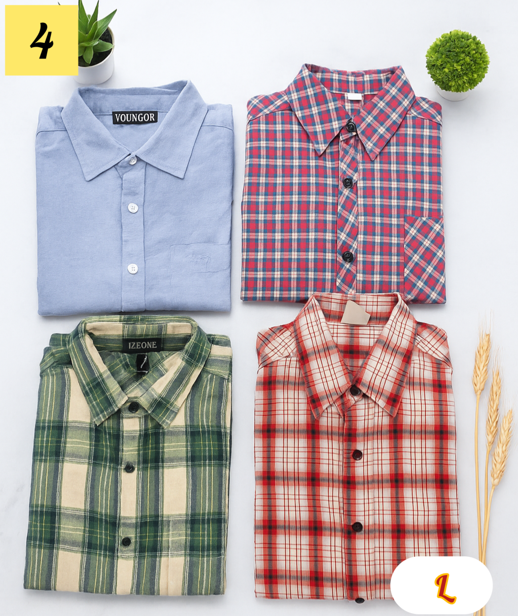 Check and Deam Thrift Shirt