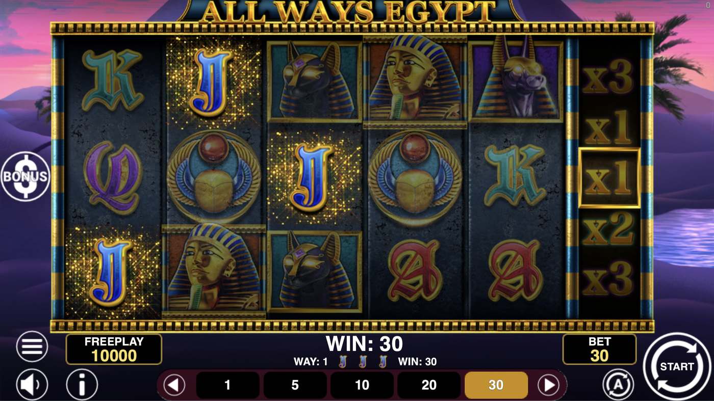 All Ways Egypt: image of winning