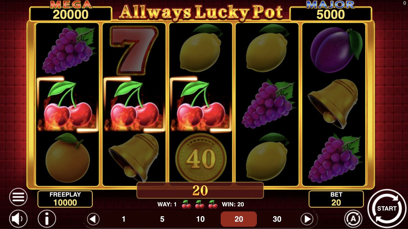 Allways Lucky Pot: image of winning