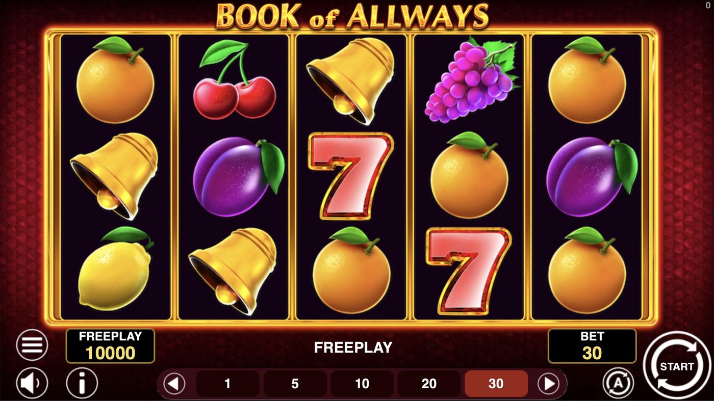 Book Of All Ways: image of main menu