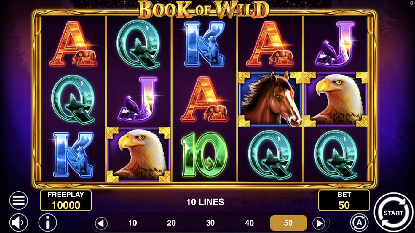 Book Of Wild: image of main menu