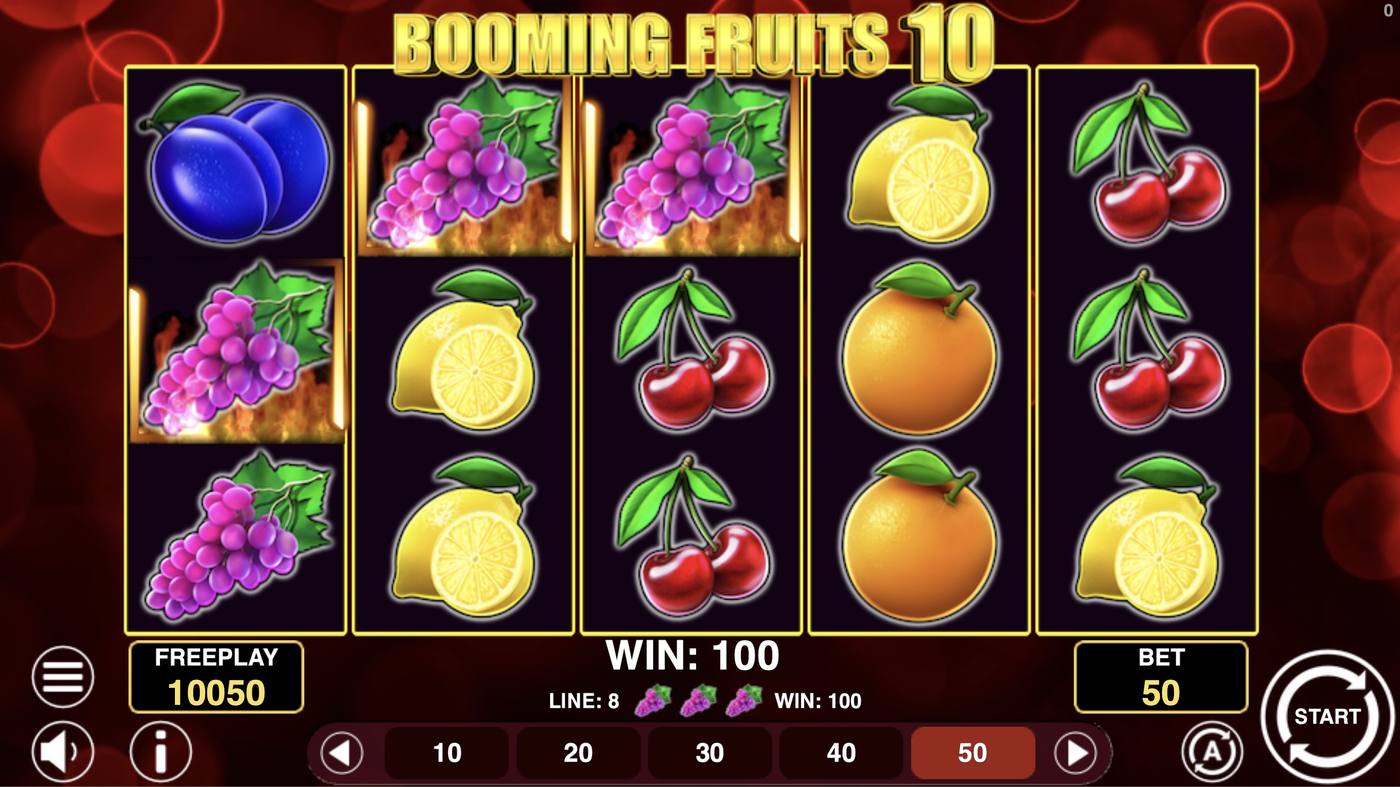 Booming Fruits 10: image of winning