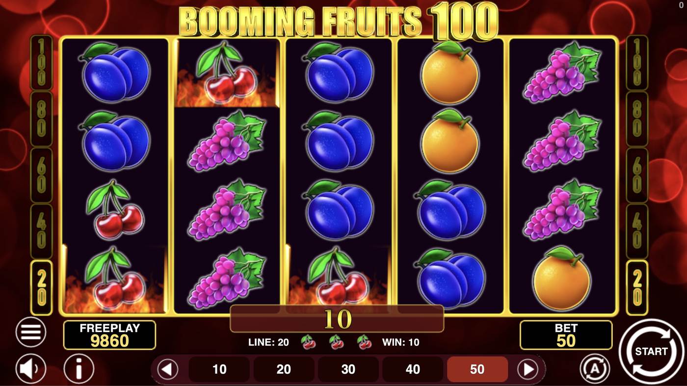 Booming Fruits 100: image of winning