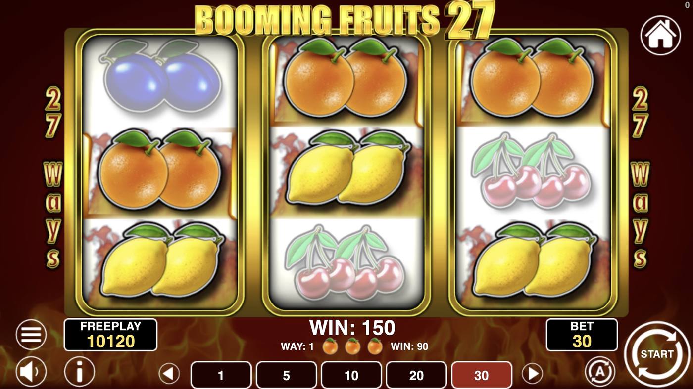 Booming Fruits 27: image of winning