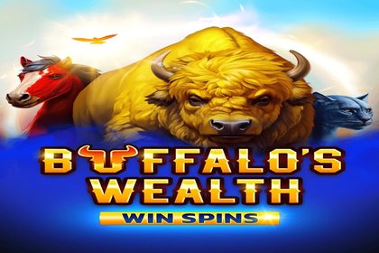 Buffalo's Wealth Win Spins Online Slot Logo