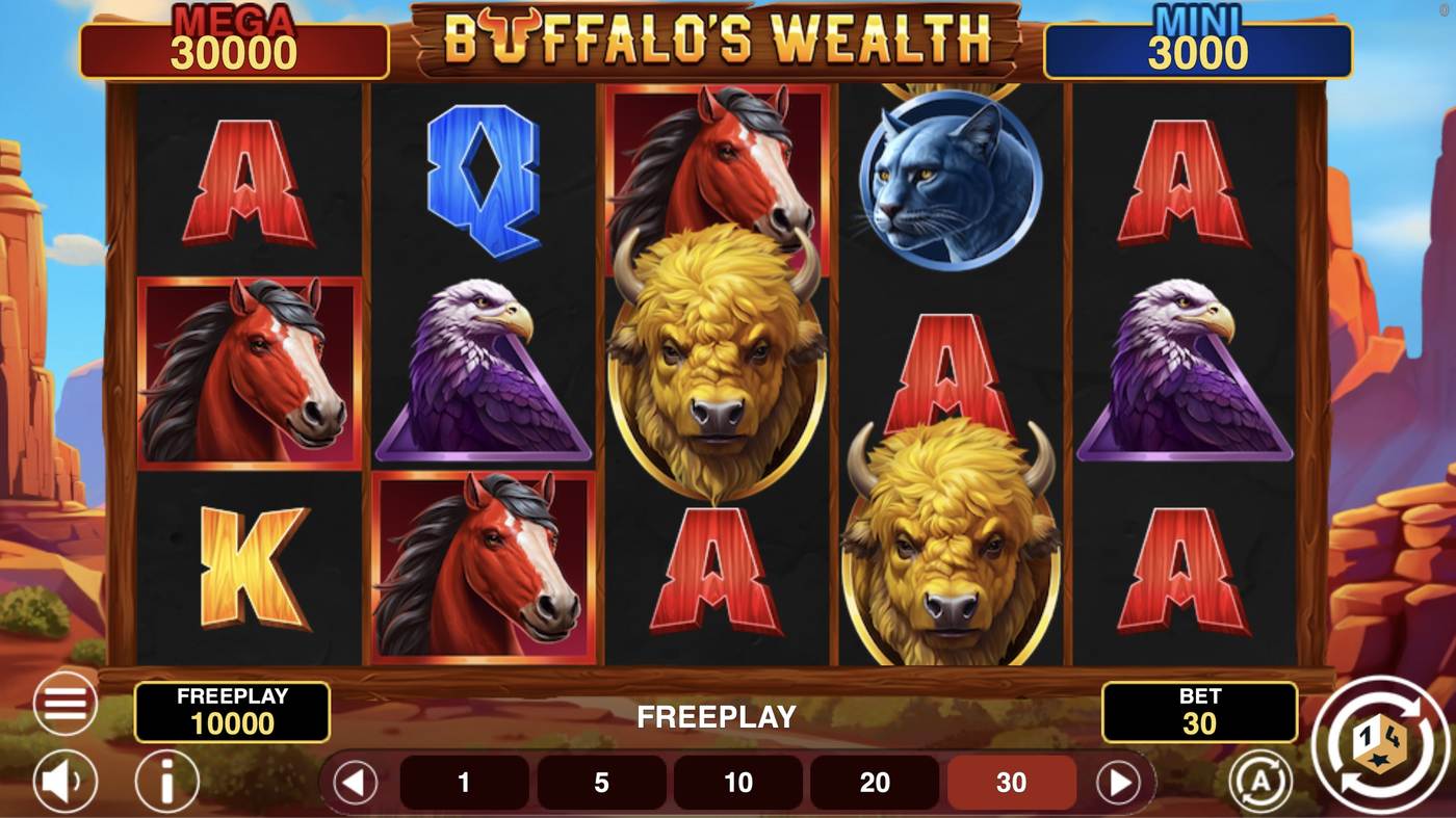 Buffalo’s Wealth Hold And Win: image of main menu