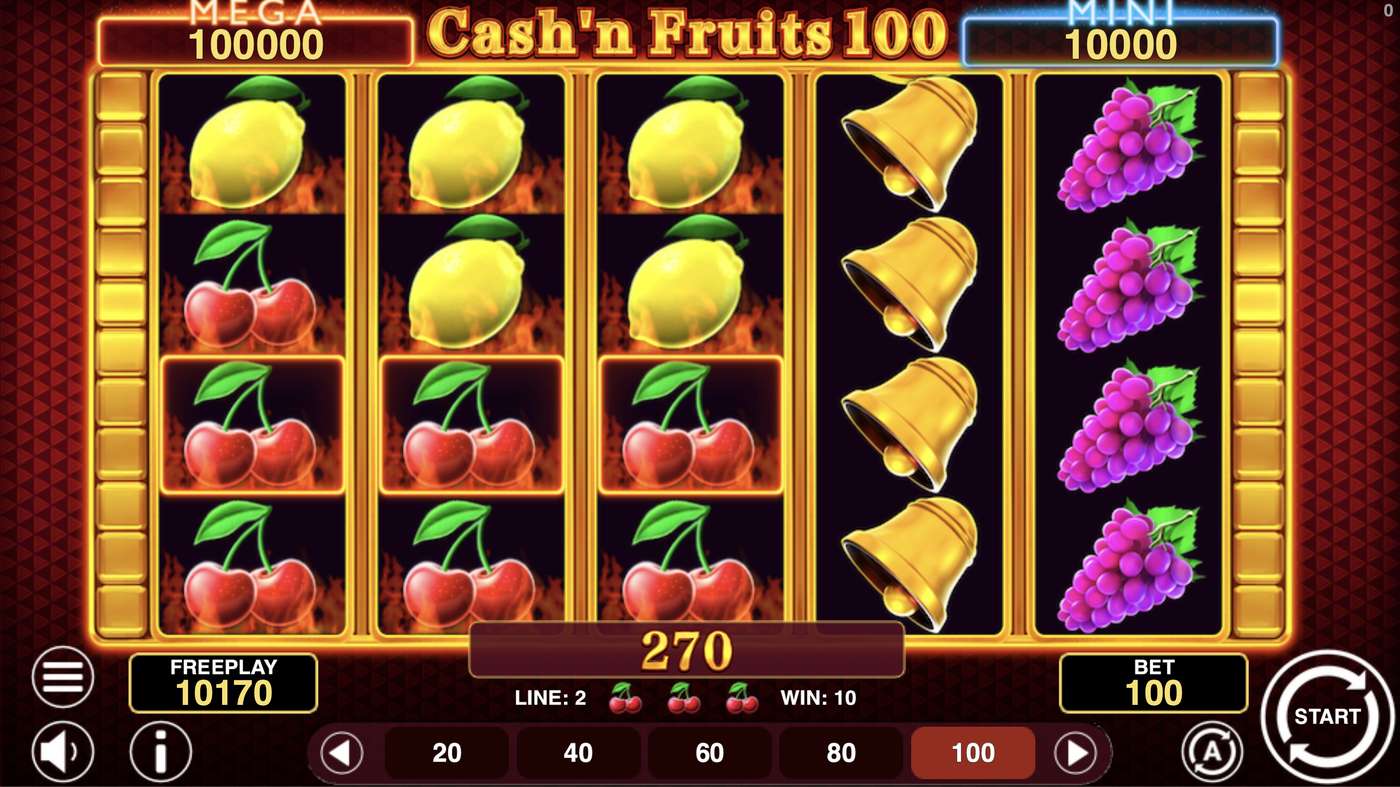 Cash'n Fruits 100 Hold And Win: image of winning