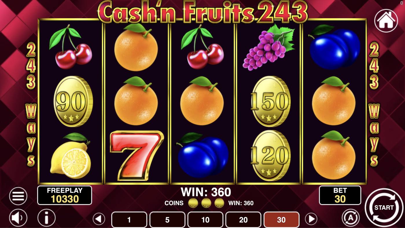 Cash'n Fruits 243: image of winning