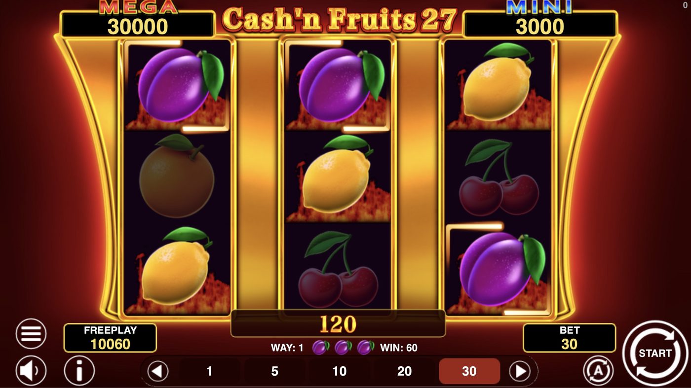 Cash'n Fruits 27 Hold And Win: image of winning