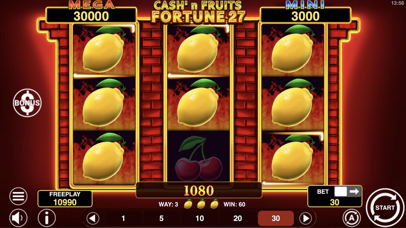 Cash'n Fruits Fortune 27: image of winning