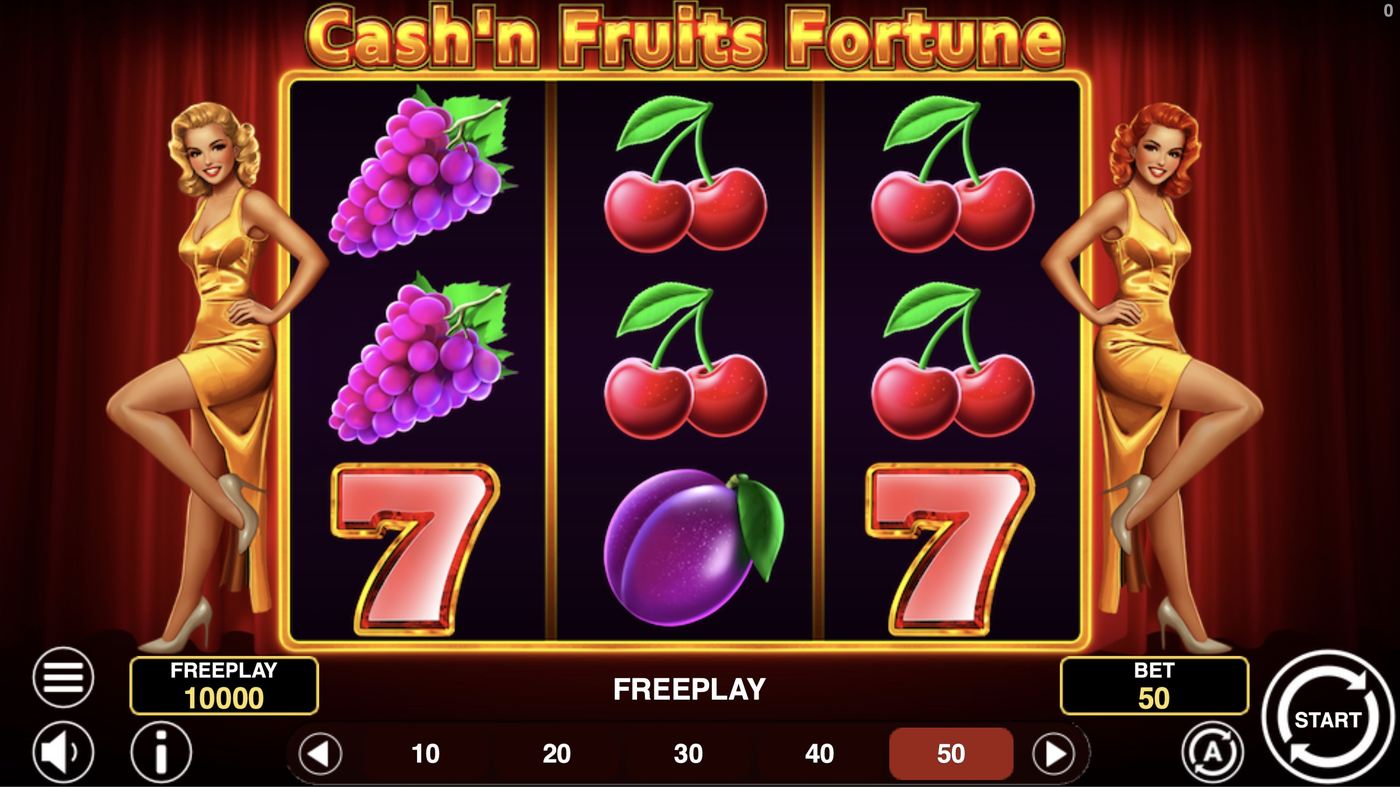 Cash'n Fruits Fortune: image of main menu