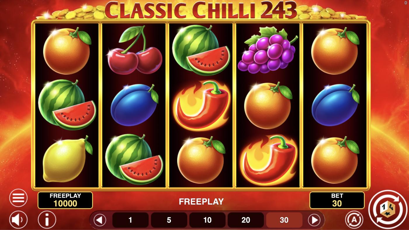 Classic Chili 243: image of main menu