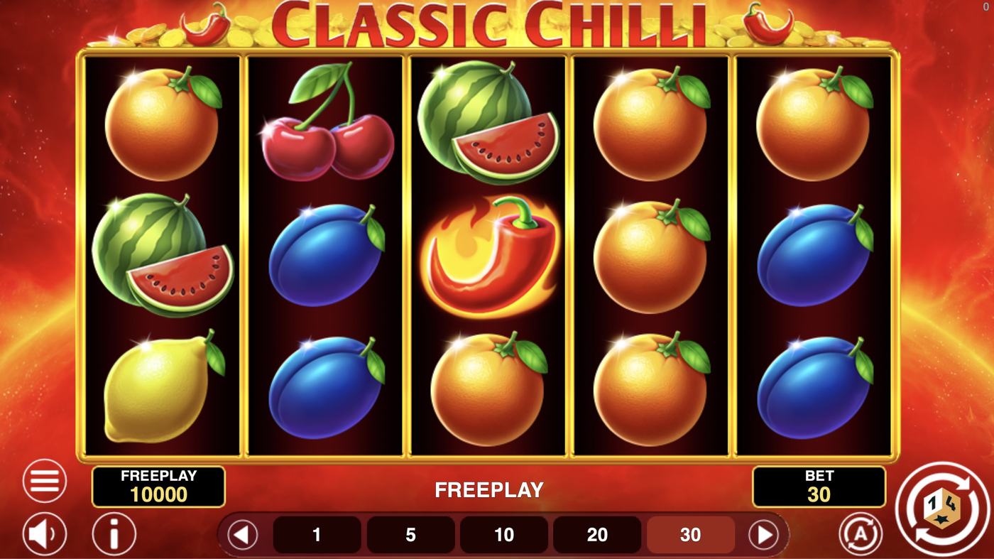 Classic Chilli: image of main menu
