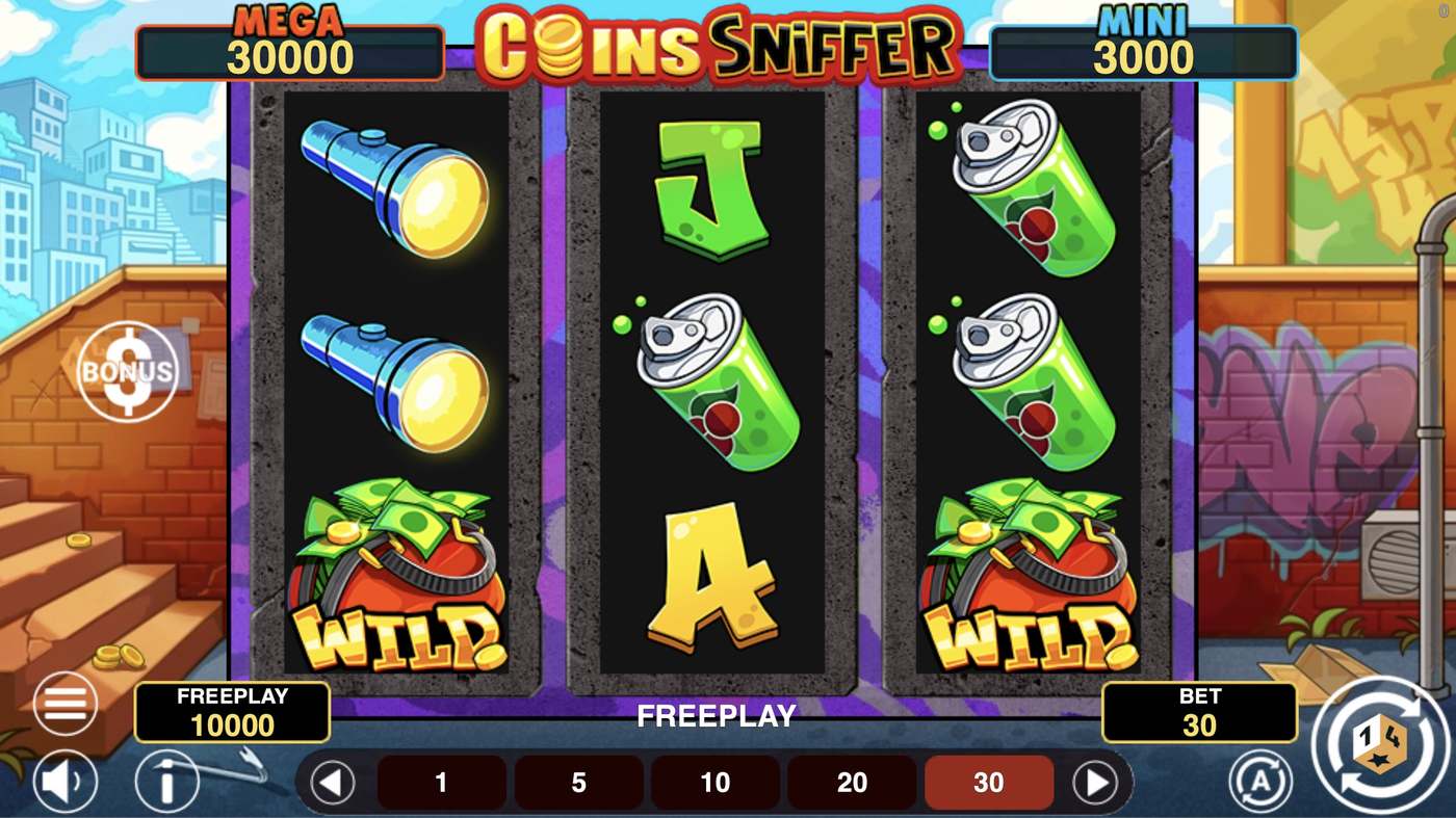 Coins Sniffer Hold And Win: image of main menu