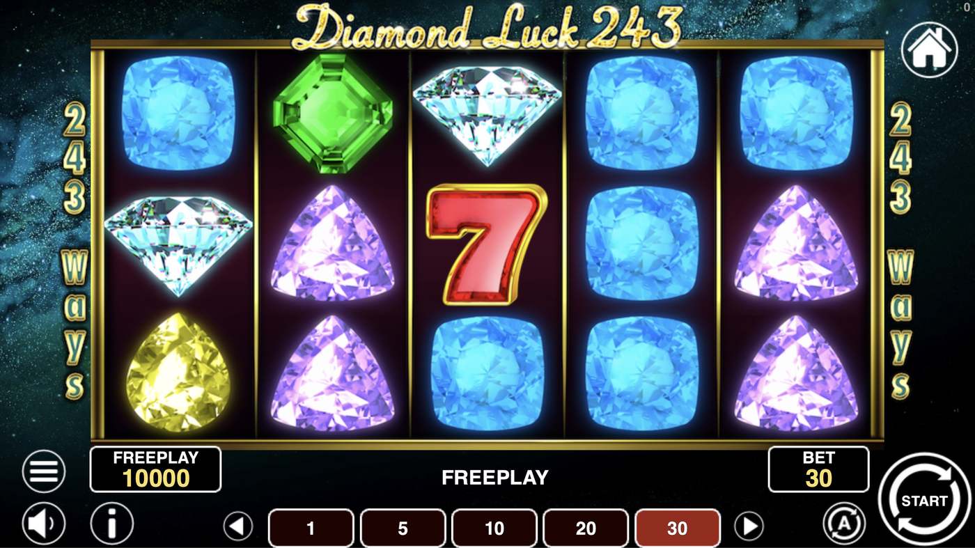 Diamond Luck 243: image of main menu