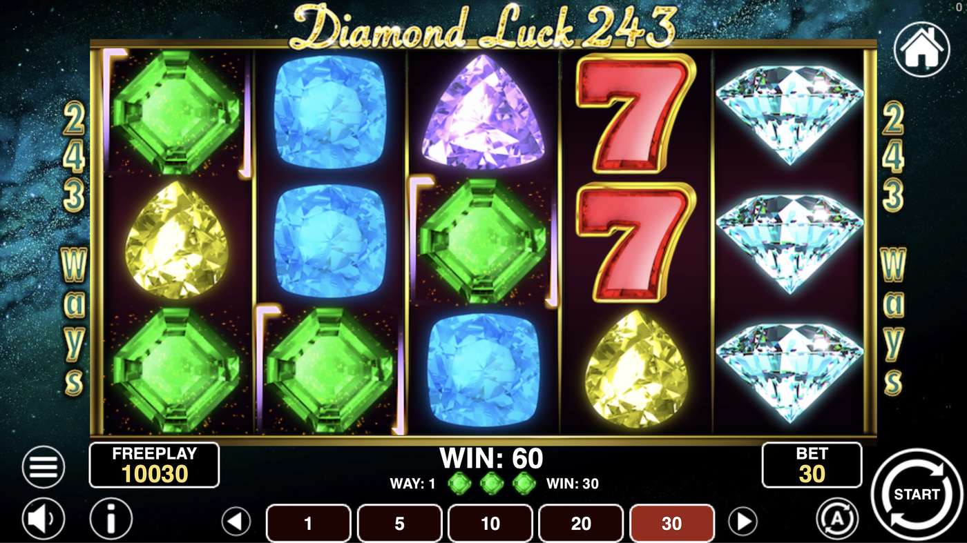 Diamond Luck 243: image of winning