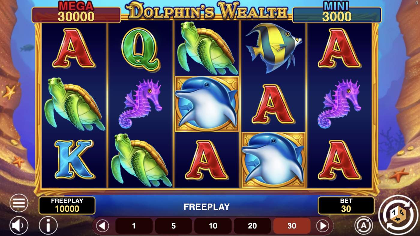 Dolphin’s Wealth Win Spins: image of main menu