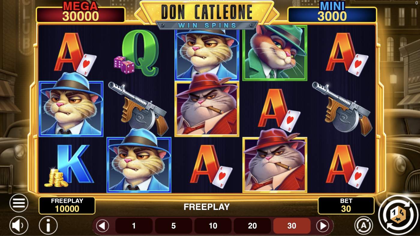Don Catleone Win Spins: image of main menu