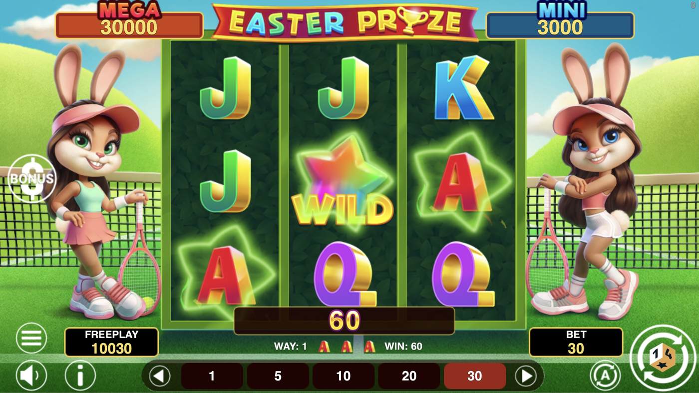 Easter Prize Hold And Win: image of winning