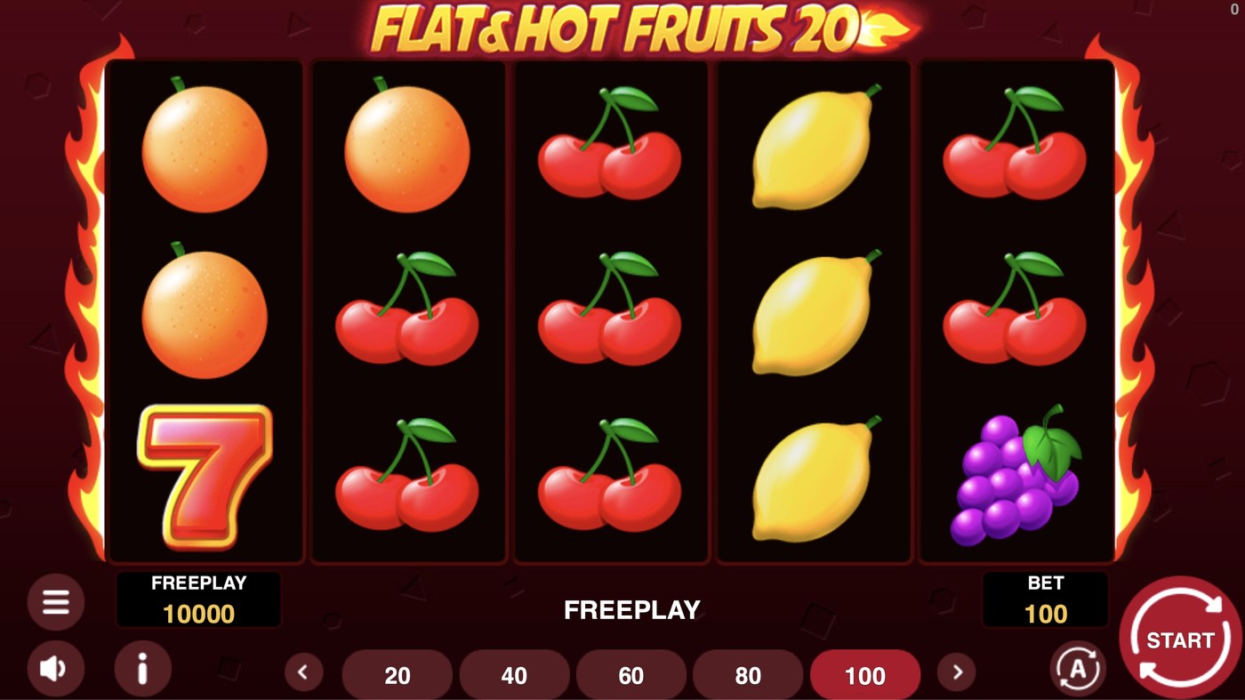 Flat&Hot Fruits 20: image of main menu