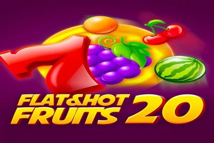 Flat&Hot Fruits 20 Online Slot Logo