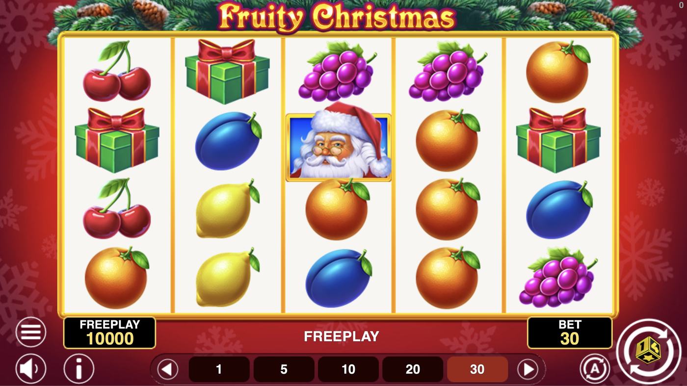 Fruity Christmas: image of main menu