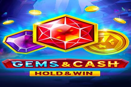 Gems And Cash Hold And Win Online Slot Logo