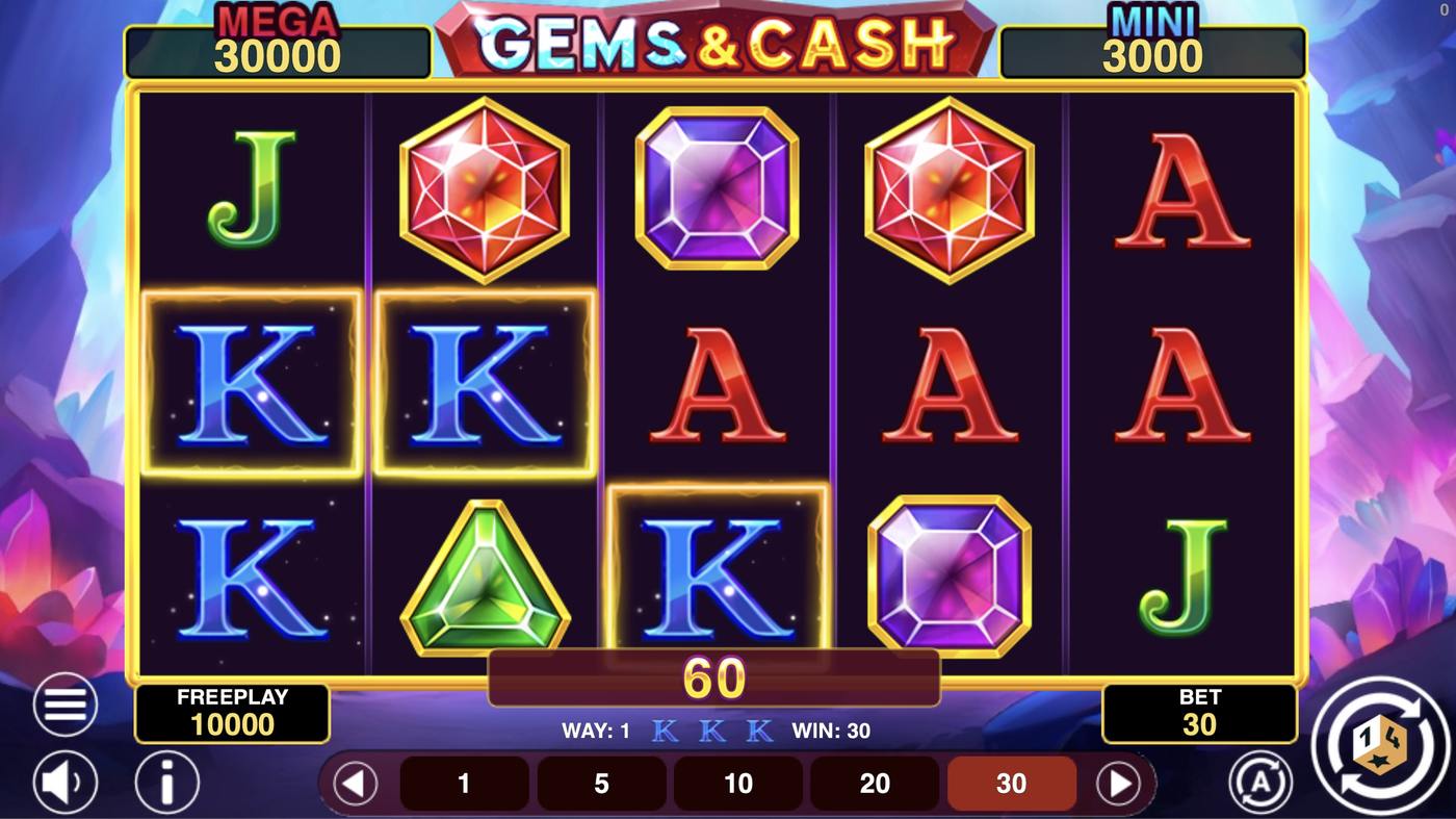 Gems And Cash Hold And Win: image of winning