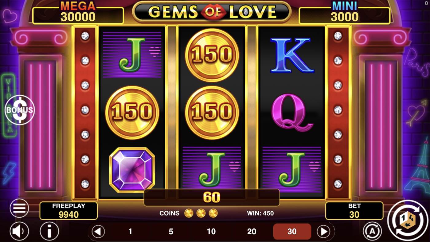Gems Of Love Hold And Win: image of winning