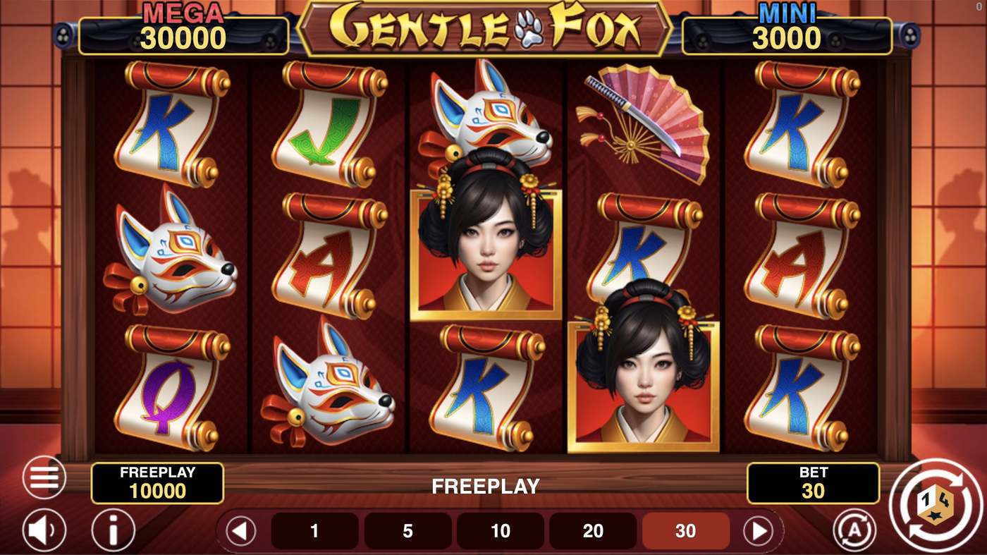 Gentle Fox Hold And Win: image of main menu