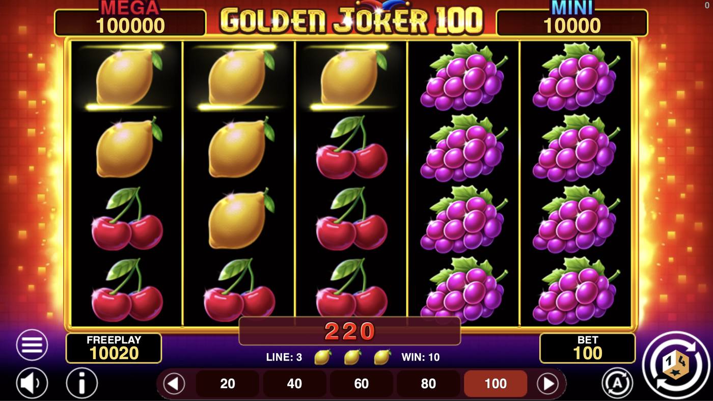 Golden Joker 100 Hold And Win: image of winning