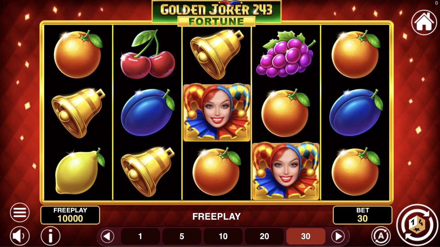 Golden Joker 243 Fortune: image of main menu