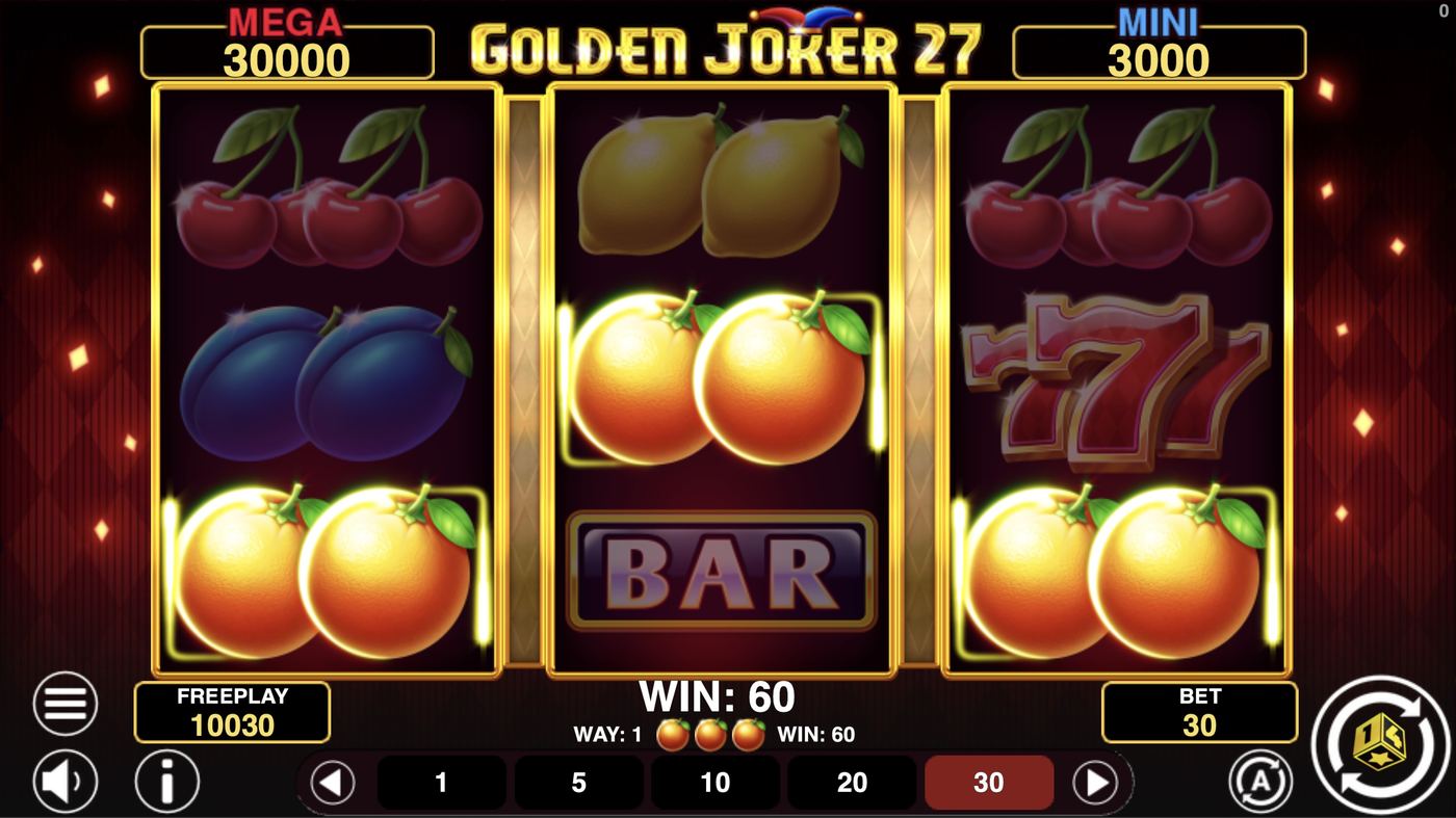 Golden Joker 27: image of winning