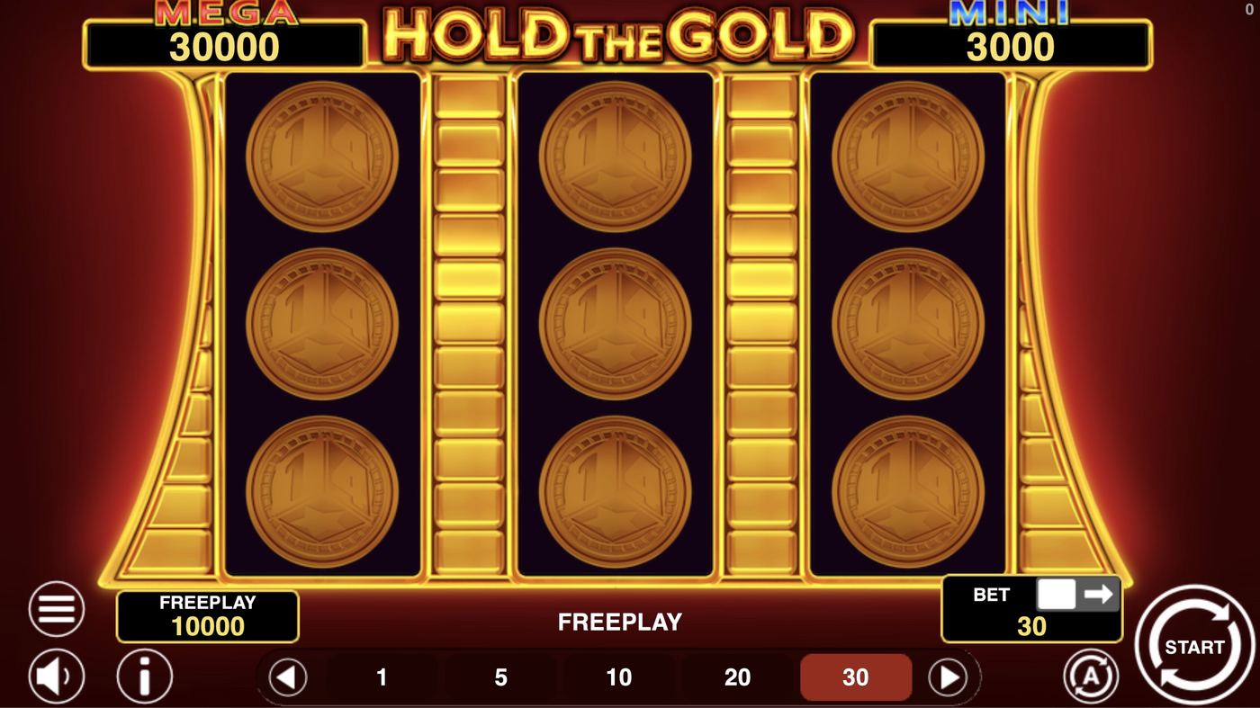 Hold The Gold: image of main menu