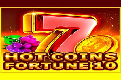 Hot Coins Fortune 10 Online Slot Logo