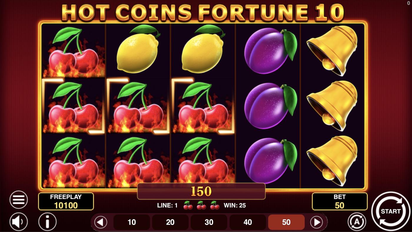 Hot Coins Fortune 10: image of winning
