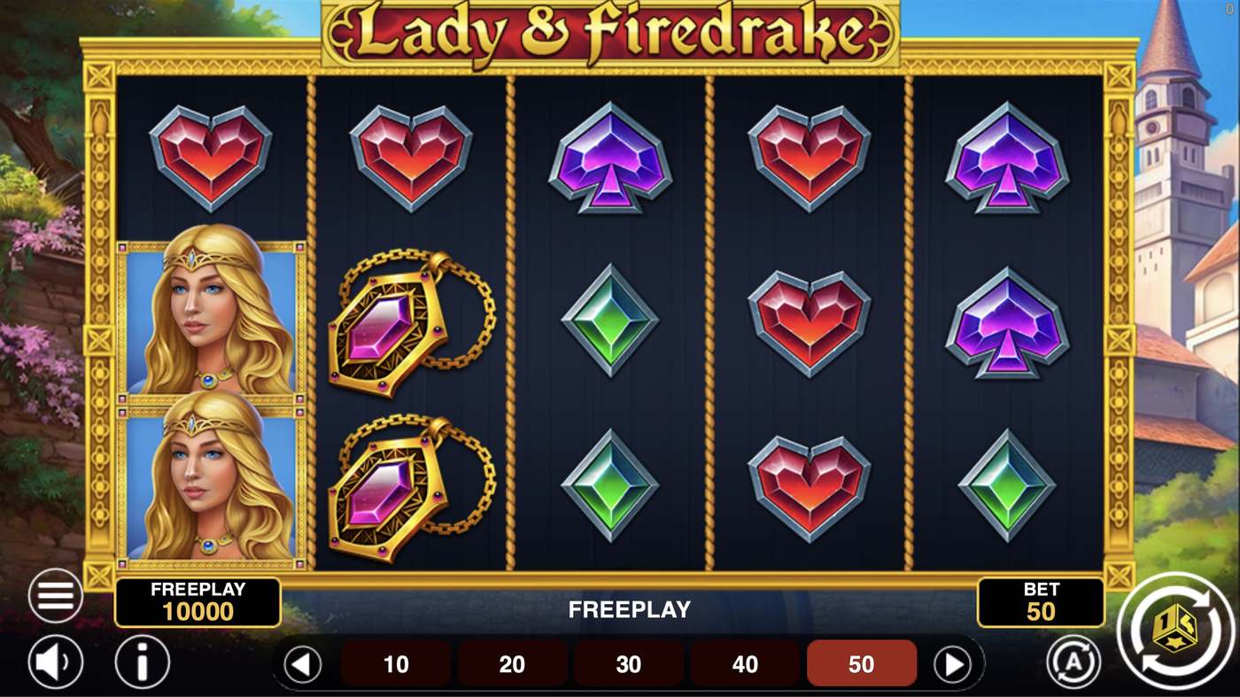 Lady & Firedrake: image of main menu