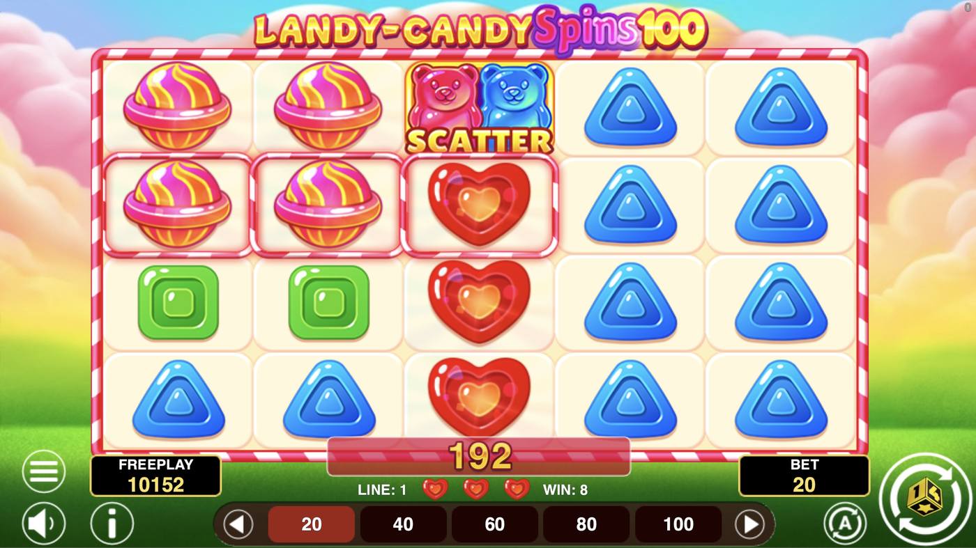 Landy-Candy Spins 100: image of winning