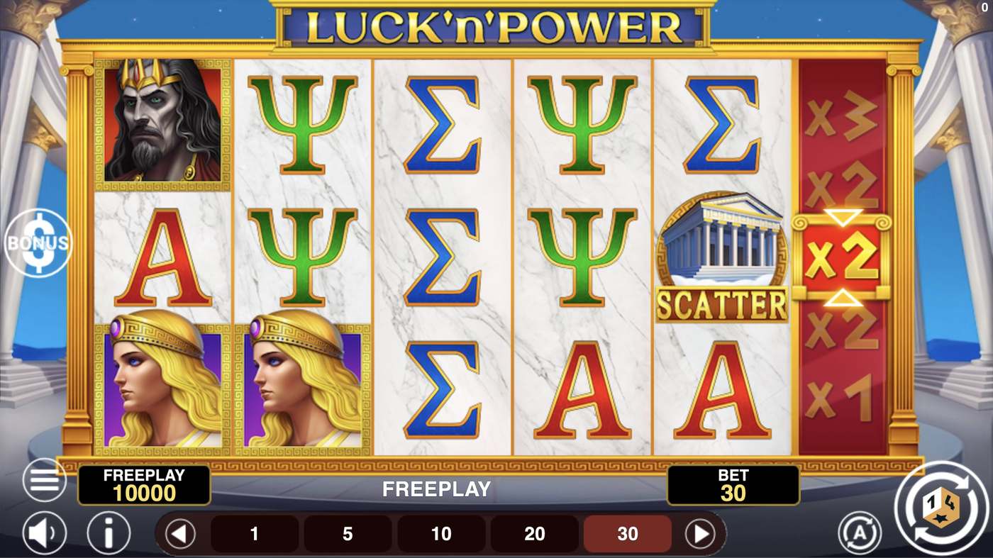 Luck'n'Power: image of main menu