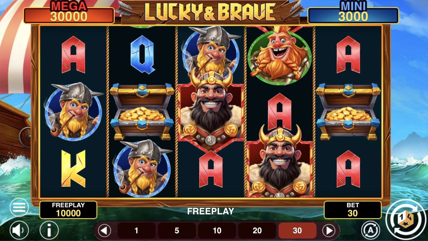Lucky & Brave Hold And Win: image of main menu